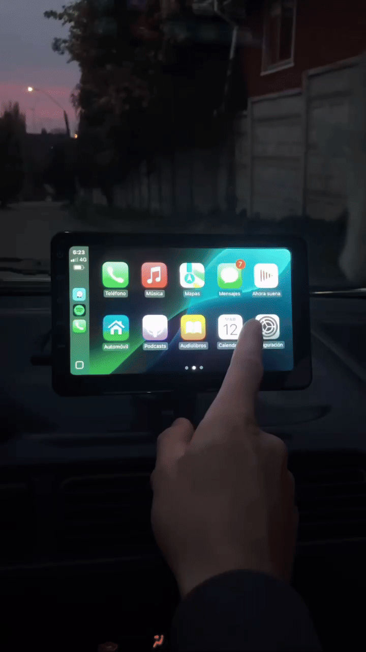 Pantalla CarPlay 7" para Auto Antiguo — Sin Herramientas, Sin Mecánico